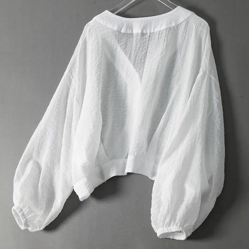 Livia Sheer Batwing Blouse