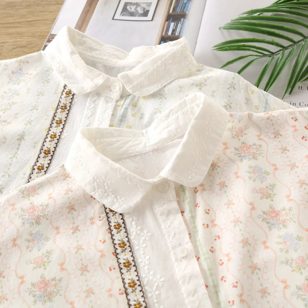 Elora Embroidered Cotton Blouse