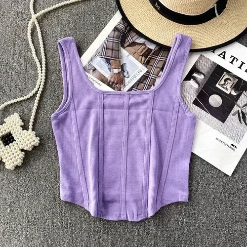 Kaia Denim Corset Top