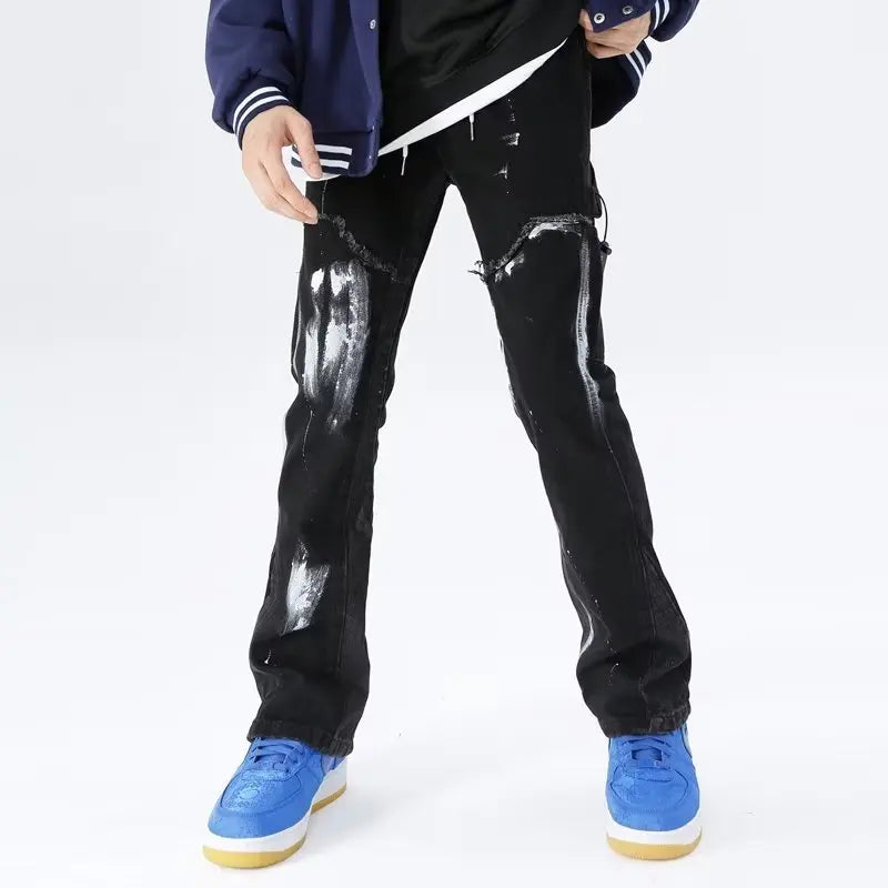 Patchwork Denim Jeans