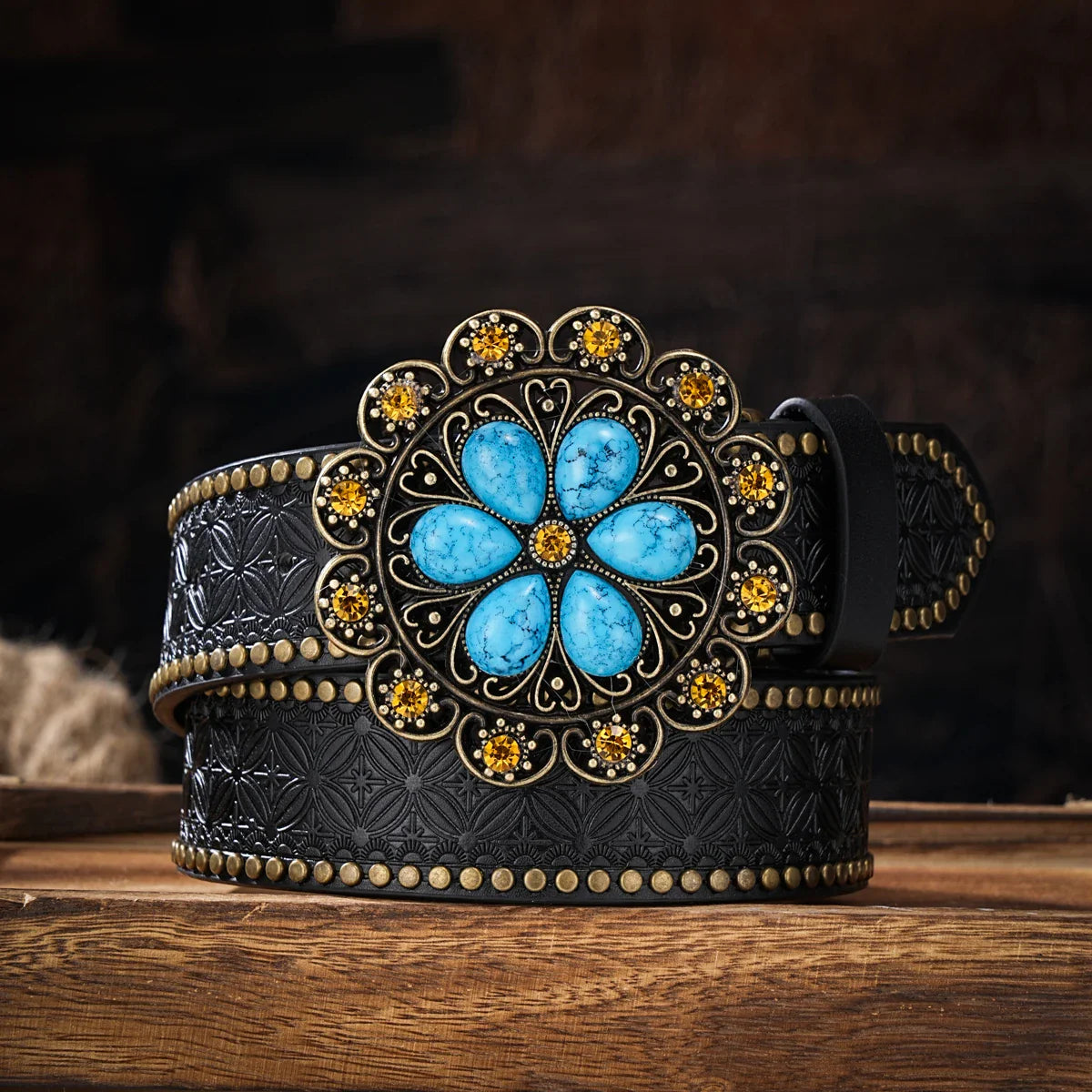 Dakota Western Floral Belt