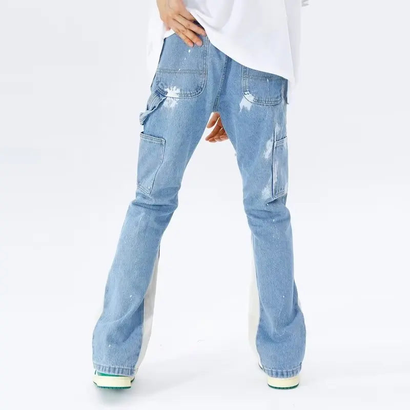 Patchwork Denim Jeans