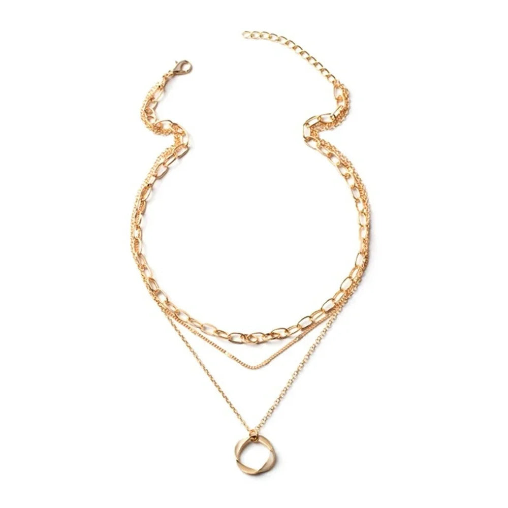 Liora Layered Circle Necklace