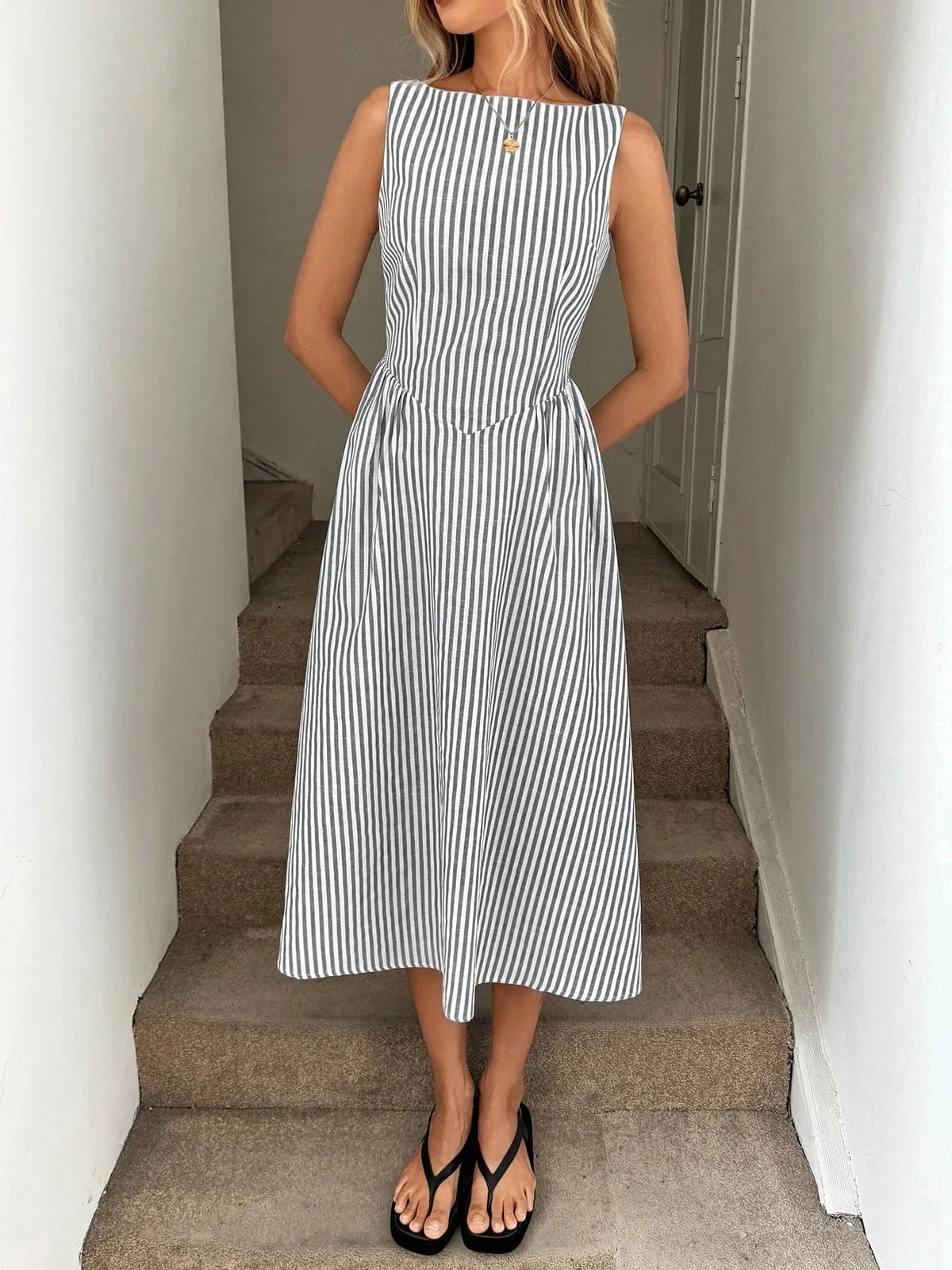 Sofia Stripe Dress