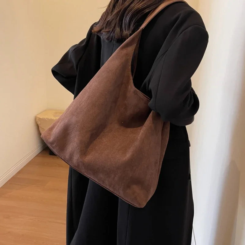 Freya Suede Shoulder Bag