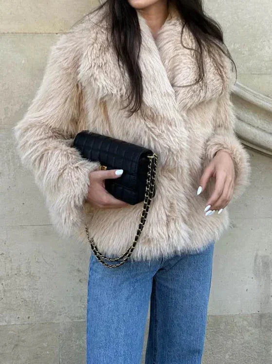 Sophia™ | Cropped Faux Fur Jacket