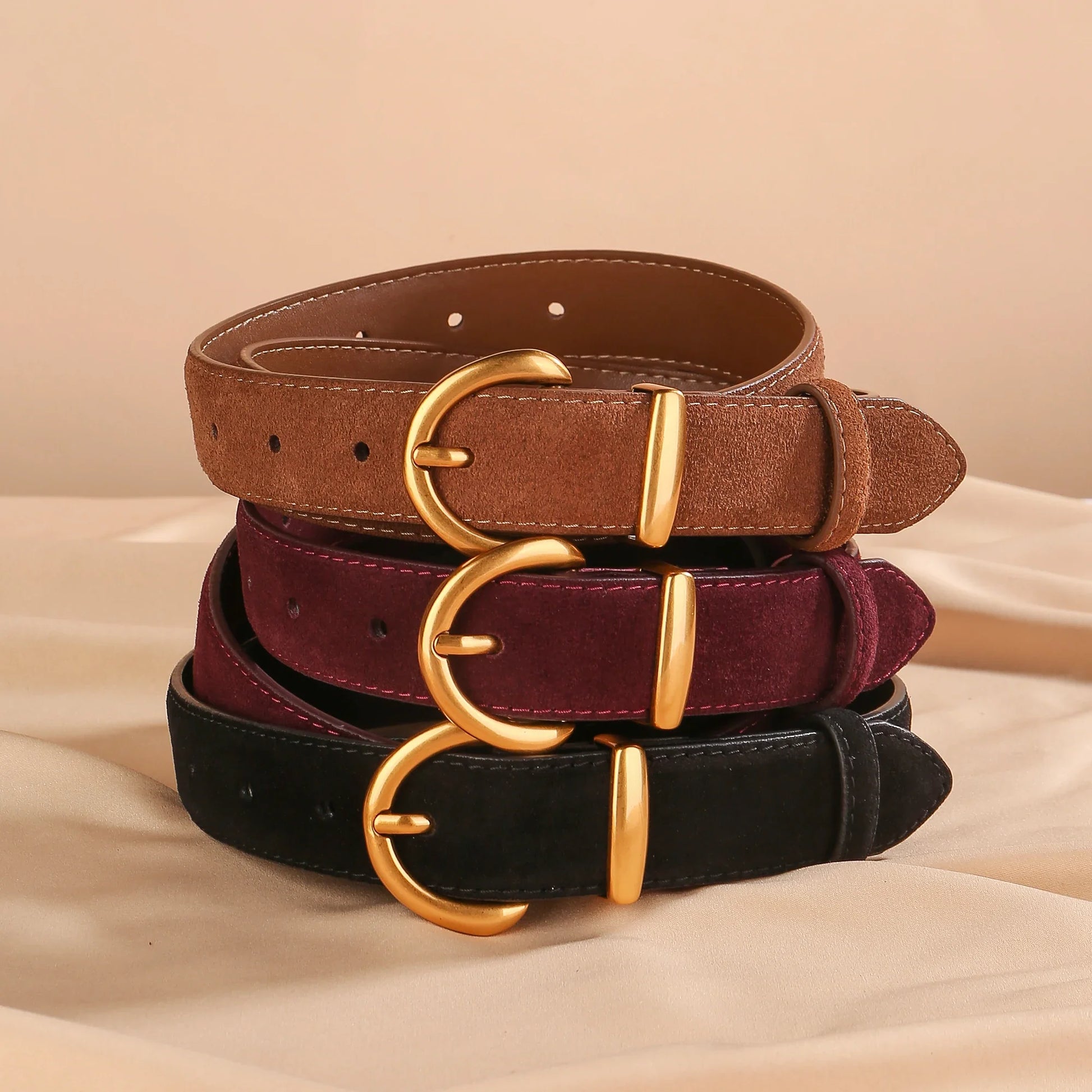 Sienna Suede Leather Belt