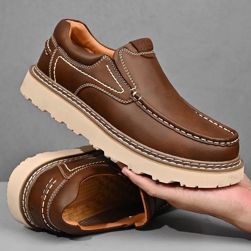 Cameron™ | Genuine Leather Slip-On Loafers