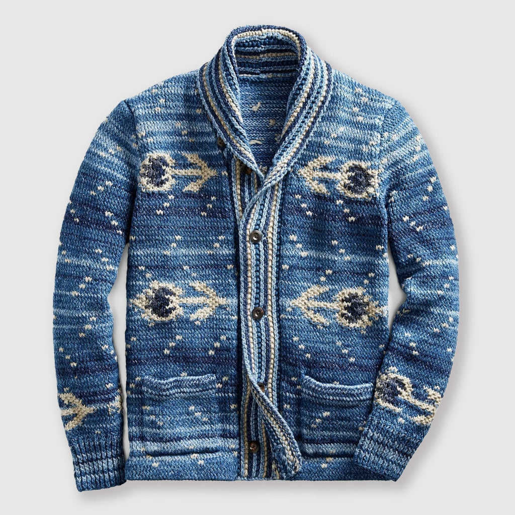 Leander™ | Premium Royal Blue Cardigan