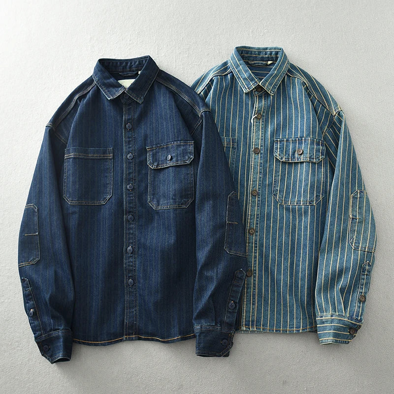 Lorenzo™ | Premium Washed Denim Shirt
