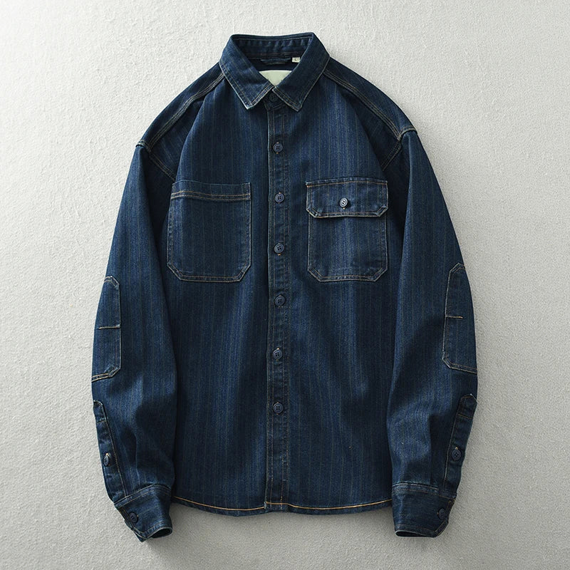 Lorenzo™ | Premium Washed Denim Shirt