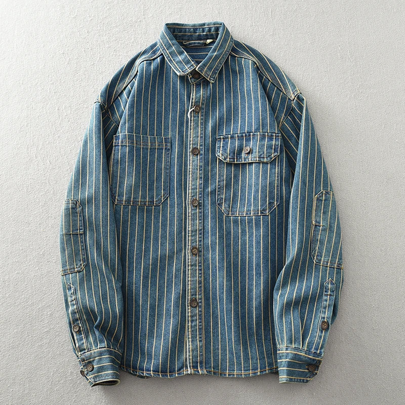 Lorenzo™ | Premium Washed Denim Shirt