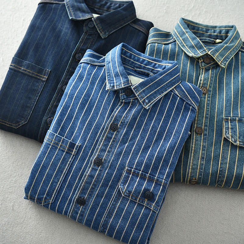 Lorenzo™ | Premium Washed Denim Shirt