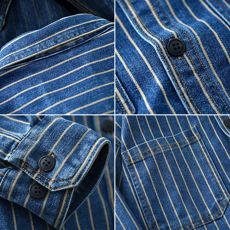 Lorenzo™ | Premium Washed Denim Shirt
