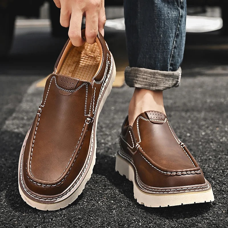 Cameron™ | Genuine Leather Slip-On Loafers