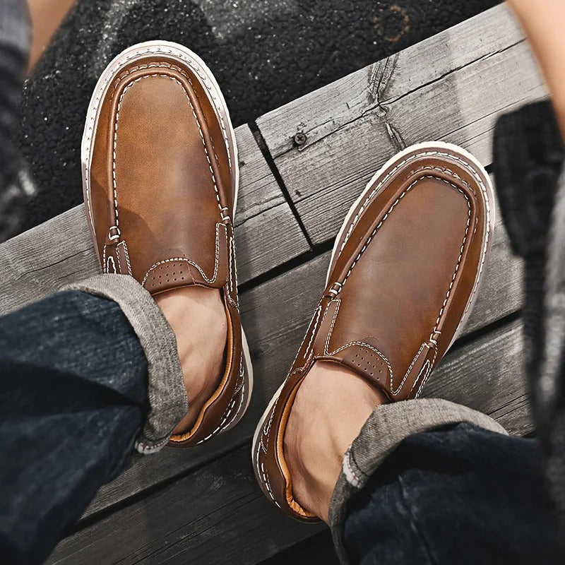 Cameron™ | Genuine Leather Slip-On Loafers