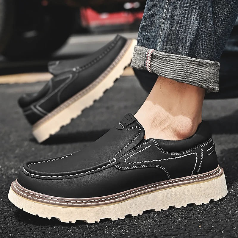 Cameron™ | Genuine Leather Slip-On Loafers