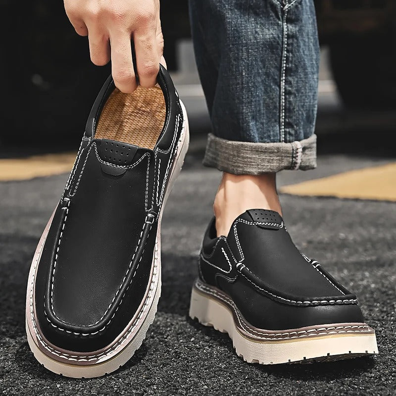 Cameron™ | Genuine Leather Slip-On Loafers