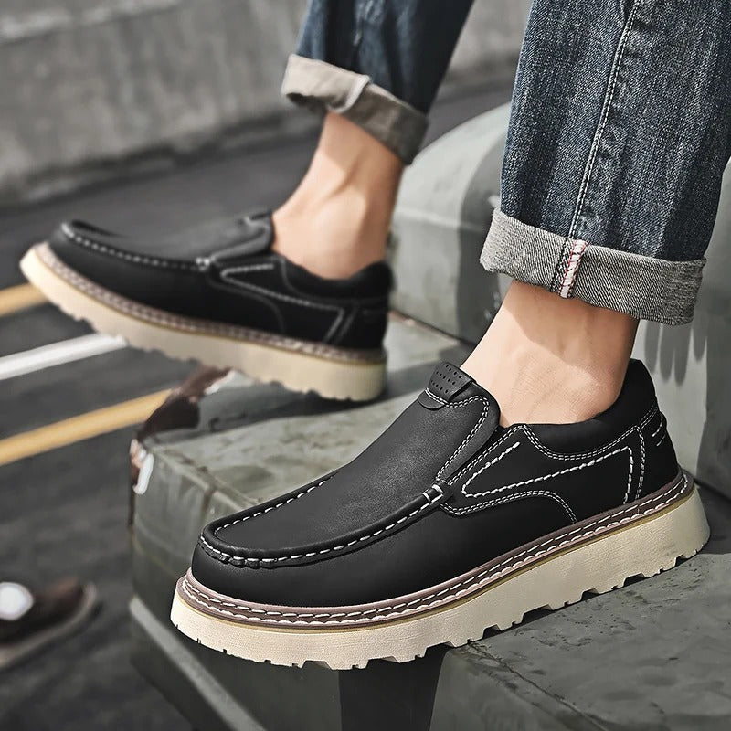 Cameron™ | Genuine Leather Slip-On Loafers