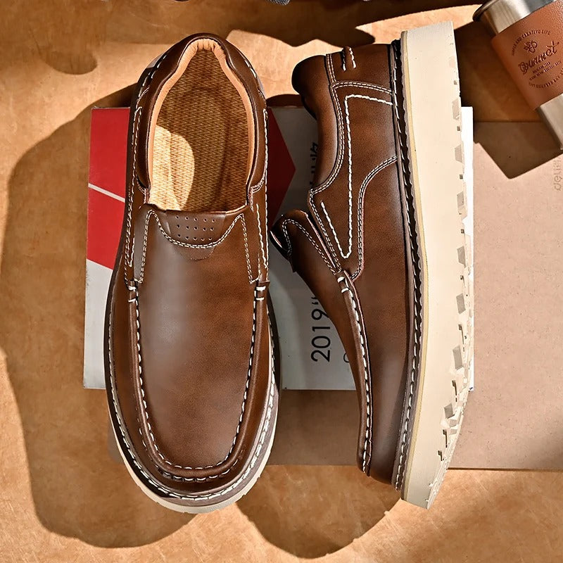 Cameron™ | Genuine Leather Slip-On Loafers