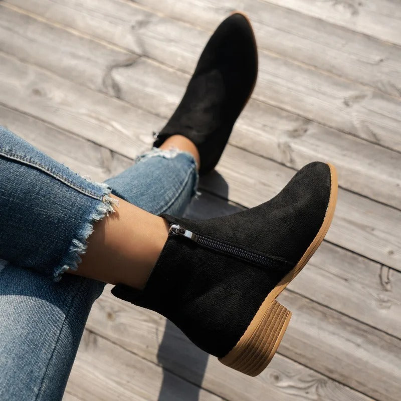 Aurora™ | Zippered Ankle Boots