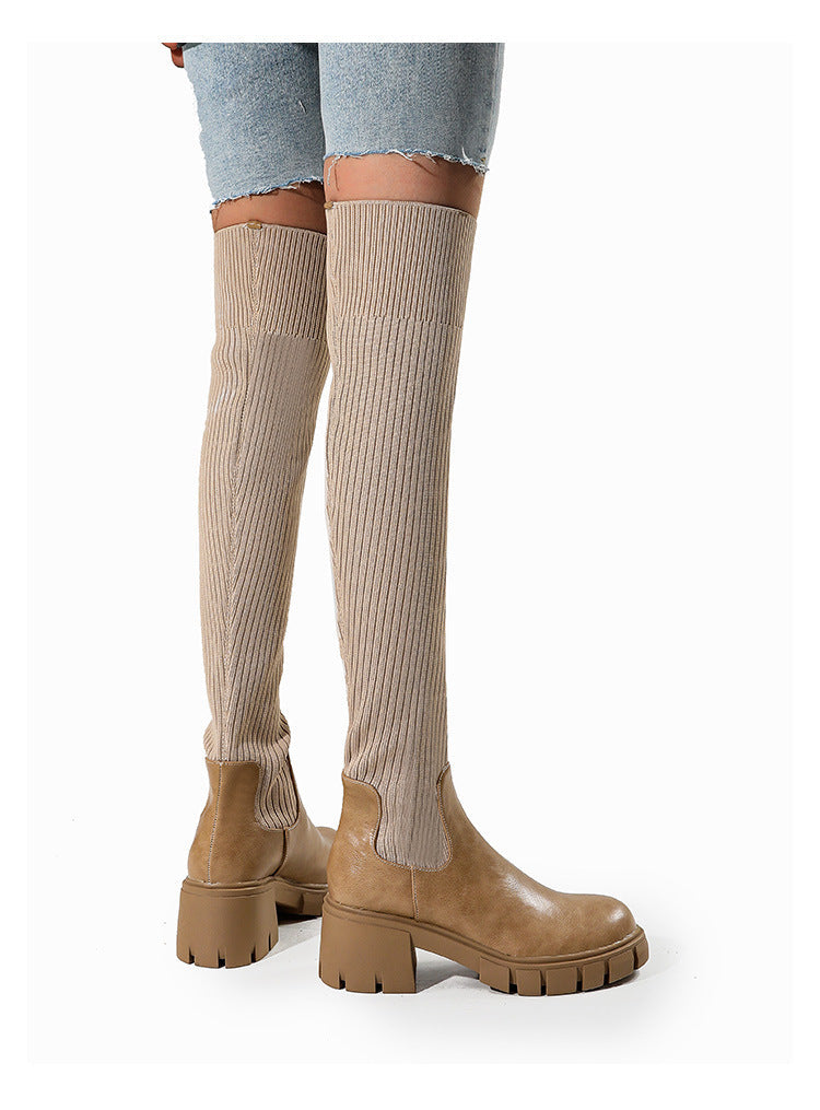 Alora™ Elegant Knit Boots