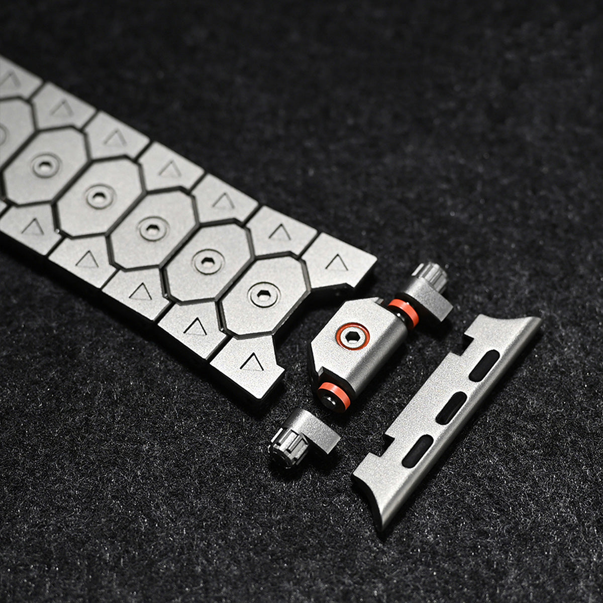 Sleek Titanium Apple Strap