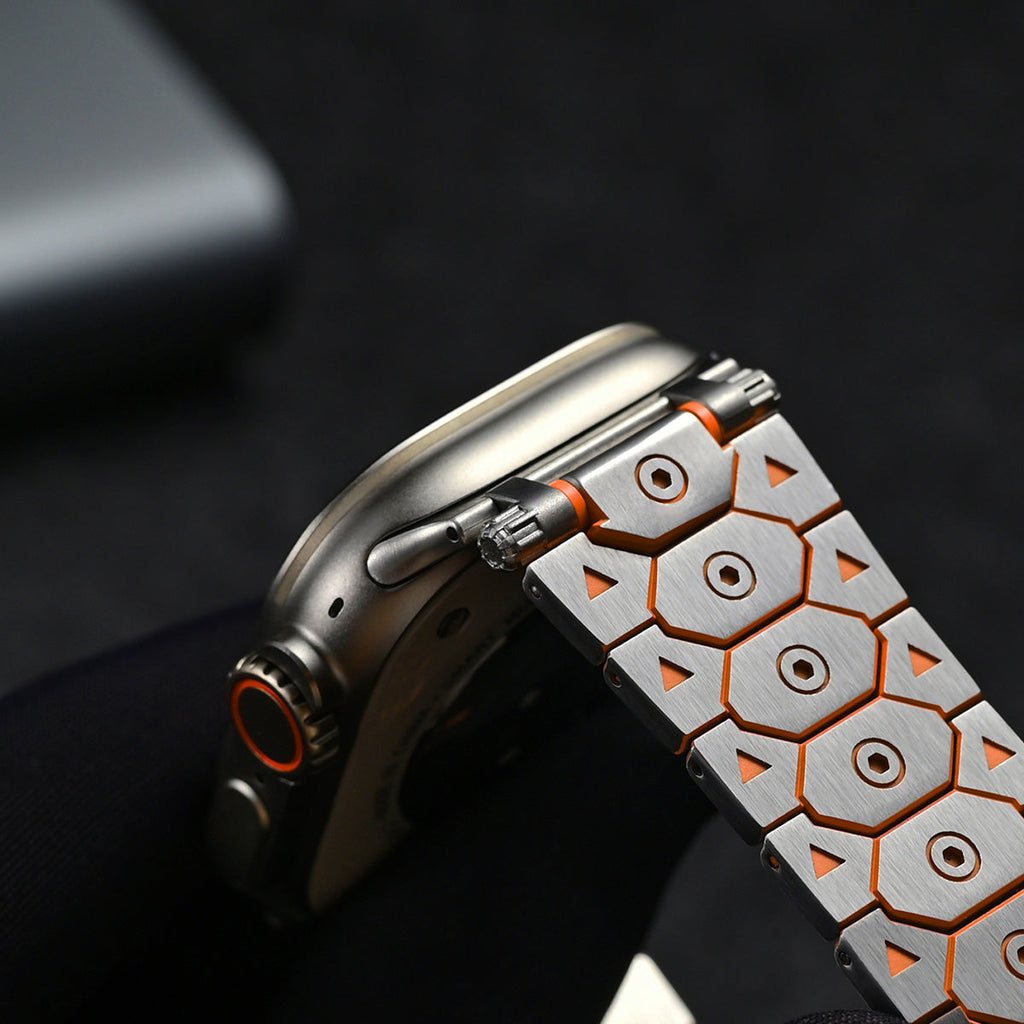 Sleek Titanium Apple Strap