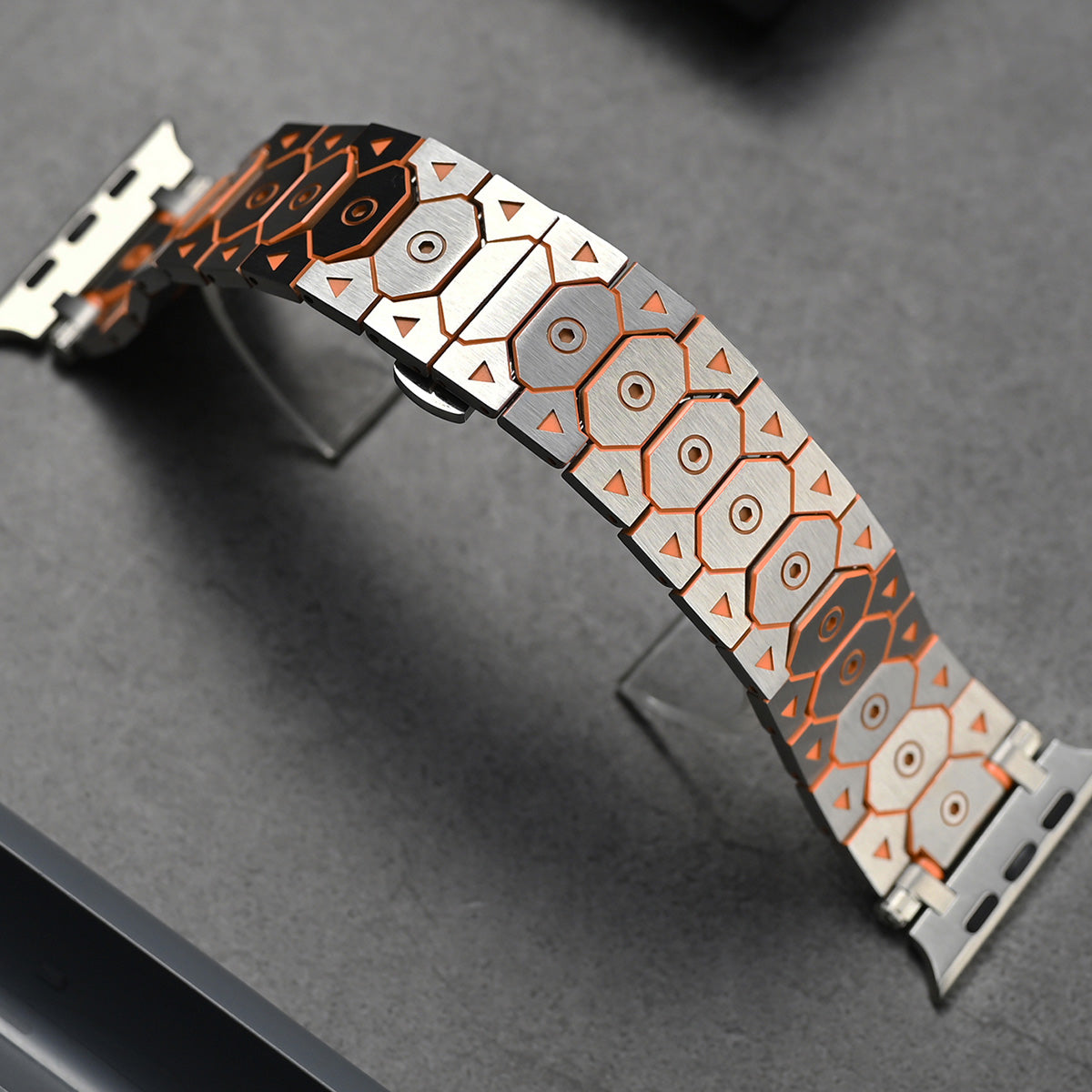 Sleek Titanium Apple Strap
