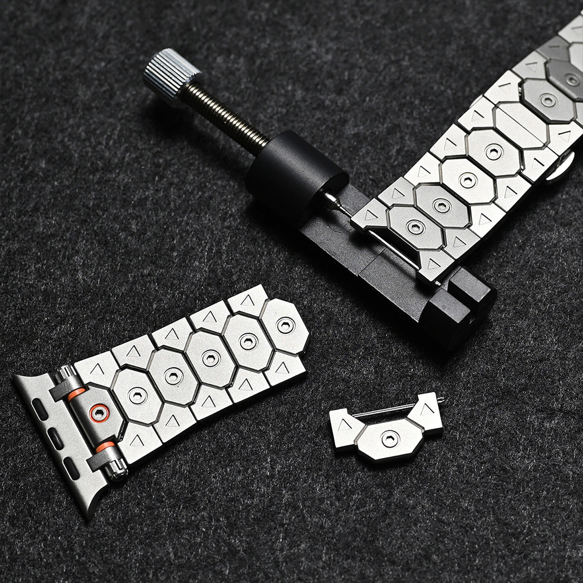Sleek Titanium Apple Strap
