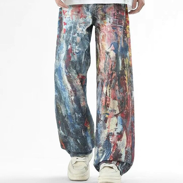 Graffiti Loose Jeans