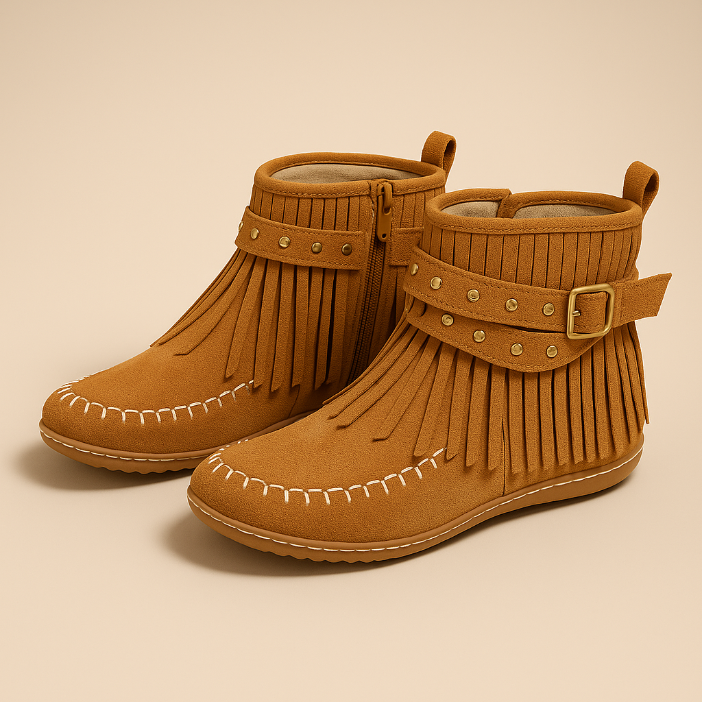 Vera Fringe Ankle Boots