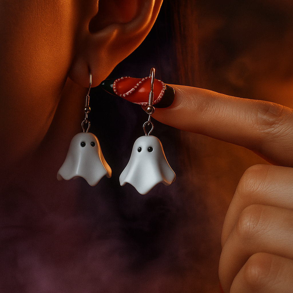 Spooky Boo Dangle Earrings
