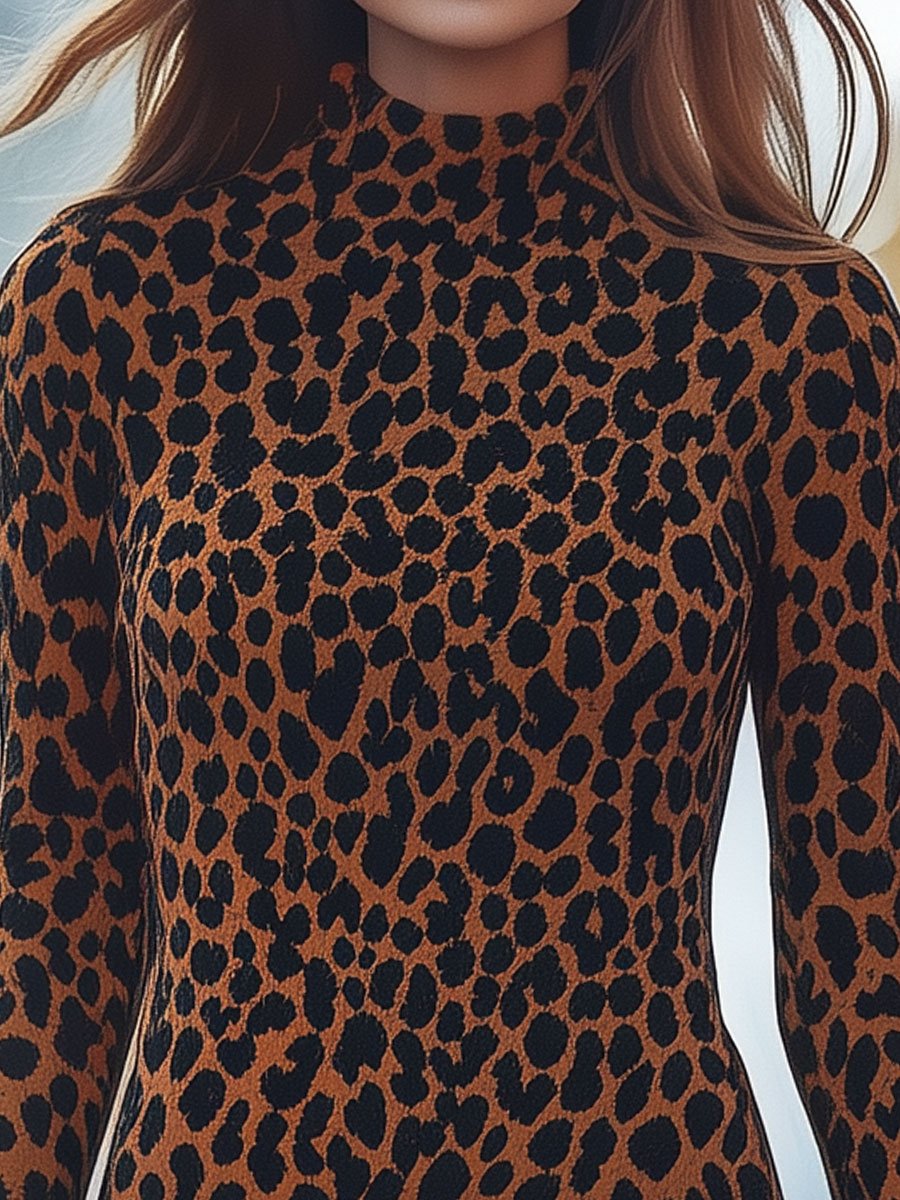 Ariana™ | Elegant Leopard Bodycon Dress