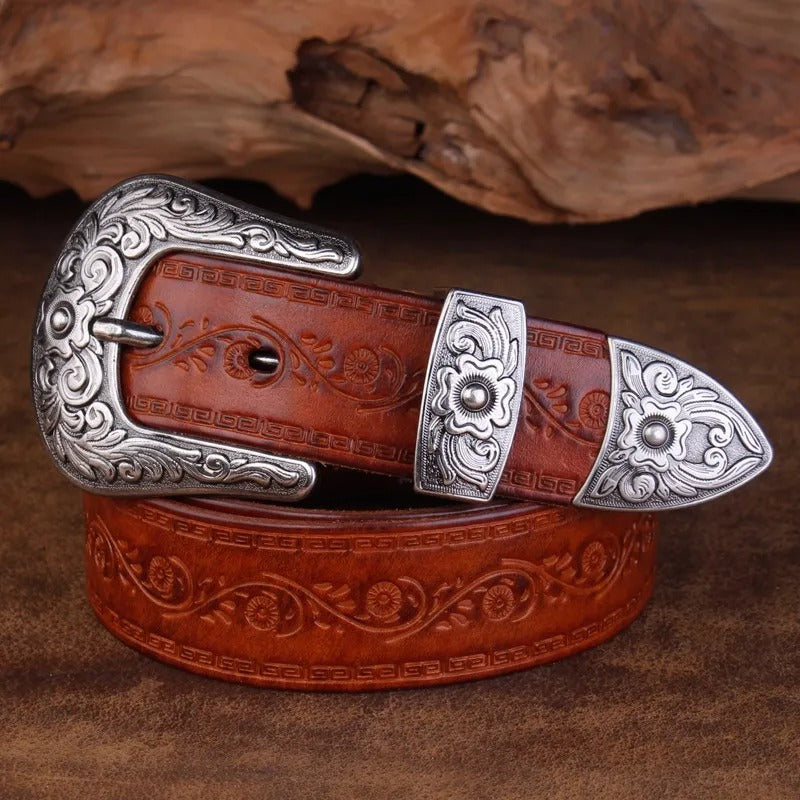Sawyer™ | Western Leather Cowboy Belt