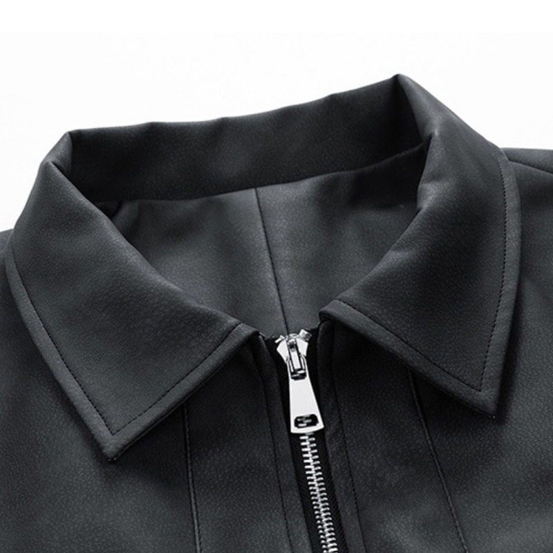 Classic Bomber Leather Jacket